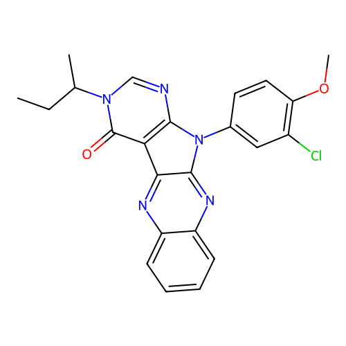 C23H20ClN5O2 structure