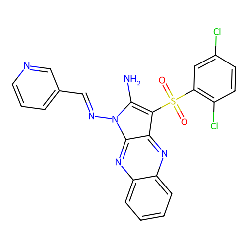 C22H14Cl2N6O2S structure