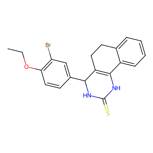 4-(3-Bromo-4-ethoxyphenyl)-3,4,5,6-tetrahydrobenzo[h]quinazoline-2-thiol structure