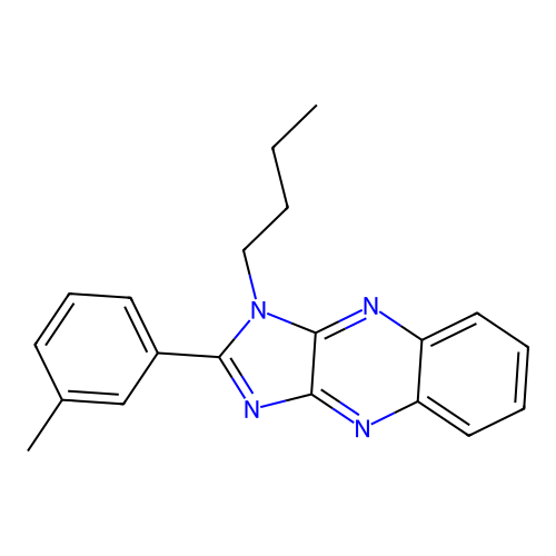 3-Butyl-2-(3-methylphenyl)imidazo[4,5-b]quinoxaline structure