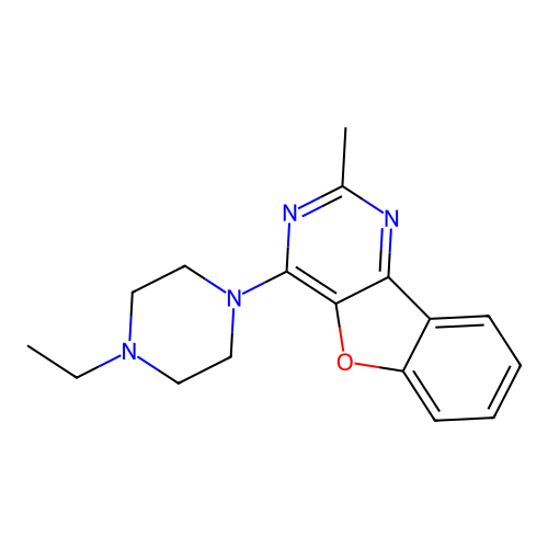 4-(4-Ethylpiperazin-1-yl)-2-methyl[1]benzofuro[3,2-d]pyrimidine structure