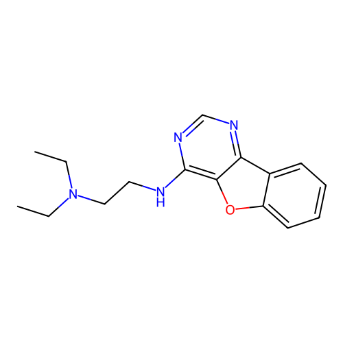 N'-([1]benzofuro[3,2-d]pyrimidin-4-yl)-N,N-diethylethane-1,2-diamine structure