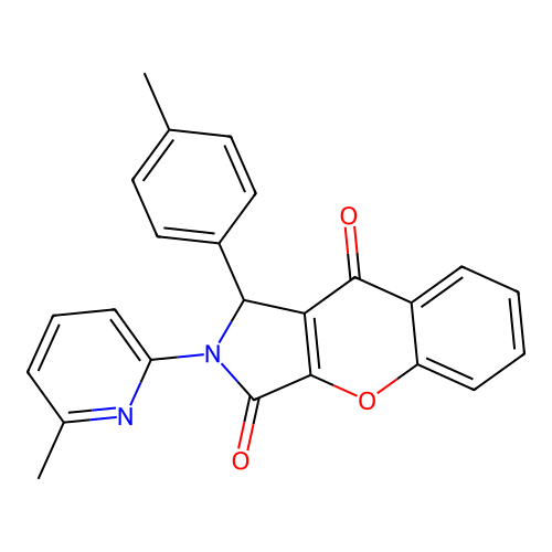 1-(4-methylphenyl)-2-(6-methyl-2-pyridyl)-1,2-dihydrochromeno[2,3-c]pyrrole-3,9-dione structure