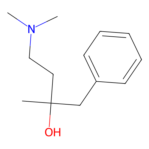 4-(Dimethylamino)-2-methyl-1-phenylbutan-2-ol structure