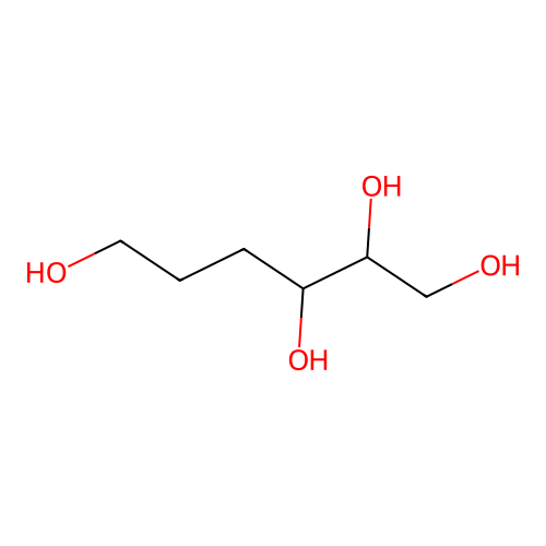 Hexane-1,2,3,6-tetrol structure