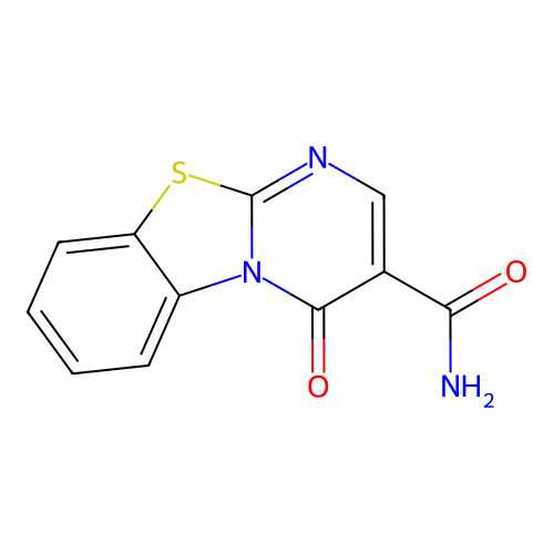 4-Oxo-4H-pyrimido[2,1-b][1,3]benzothiazole-3-carboxamide structure