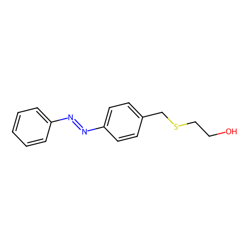 2-(((4-(Phenylazo)phenyl)methyl)thio)ethanol structure