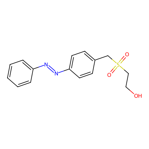 2-(((4-(Phenylazo)phenyl)methyl)sulphonyl)ethanol structure