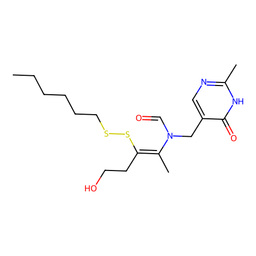 Oxythiamine hexyl disulfide structure