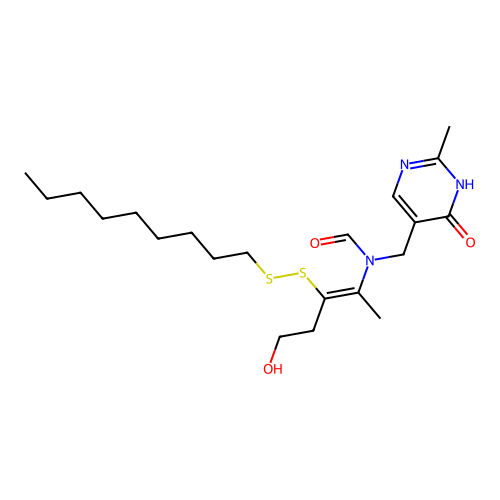 Oxythiamine nonyl disulfide structure