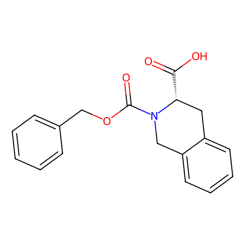 (3S)-2-Carbobenzoxy-1,2,3,4-tetrahydroisoquinoline-3-carboxylic Acid structure