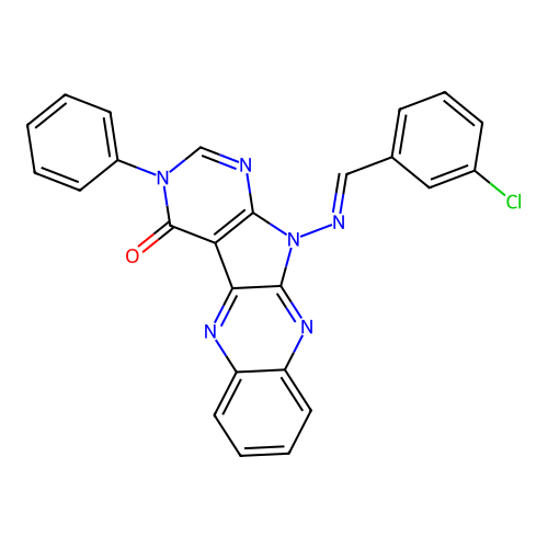 C25H15ClN6O structure