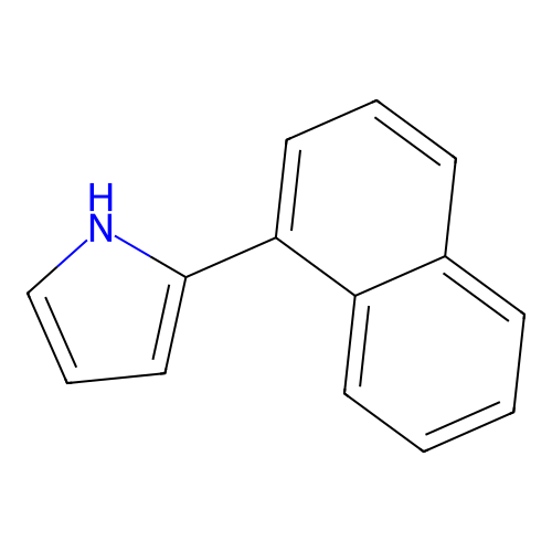 2-naphthalen-1-yl-1H-pyrrole structure
