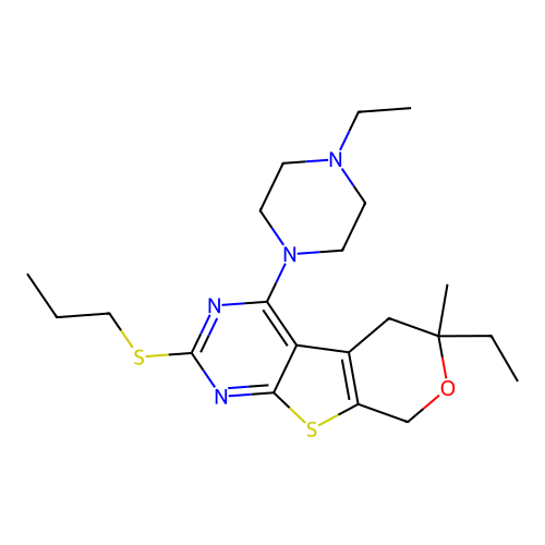 C21H32N4OS2 structure