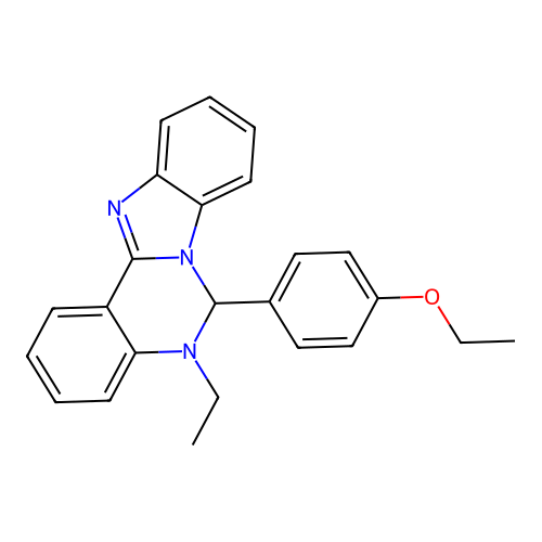 6-(4-Ethoxyphenyl)-5-ethyl-5,6-dihydrobenzimidazo[1,2-c]quinazoline structure