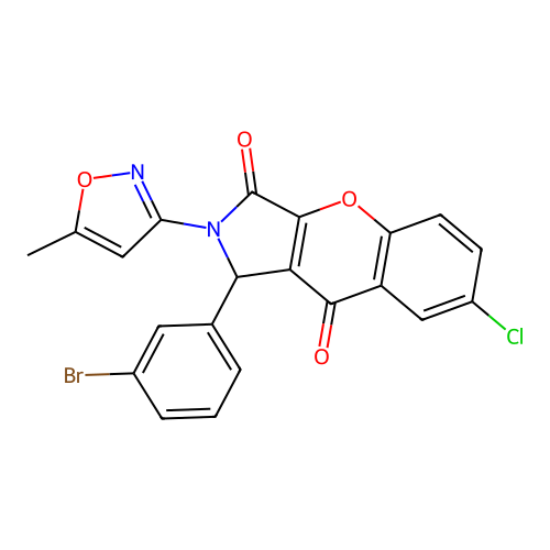 C21H12BrClN2O4 structure