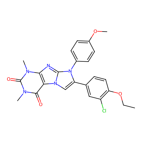 C24H22ClN5O4 structure
