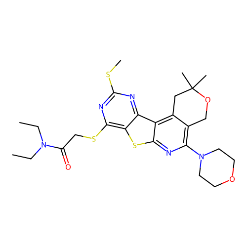 C25H33N5O3S3 structure