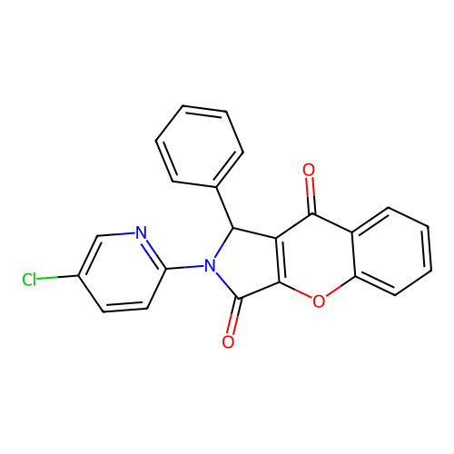 2-(5-Chloropyridin-2-yl)-1-phenyl-1,2-dihydrochromeno[2,3-c]pyrrole-3,9-dione structure
