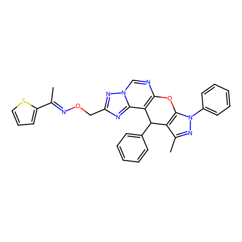 C29H23N7O2S structure