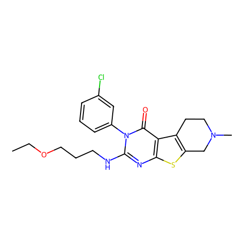 C21H25ClN4O2S structure