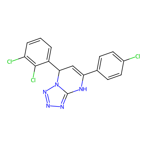 5-(4-Chlorophenyl)-7-(2,3-dichlorophenyl)-4,7-dihydrotetrazolo[1,5-a]pyrimidine structure