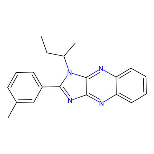 1-(butan-2-yl)-2-(3-methylphenyl)-1H-imidazo[4,5-b]quinoxaline structure