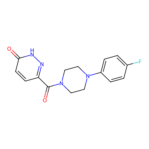 6-(4-(4-fluorophenyl)piperazine-1-carbonyl)pyridazin-3(2H)-one structure