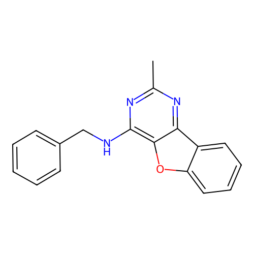 N-benzyl-2-methyl[1]benzofuro[3,2-d]pyrimidin-4-amine structure