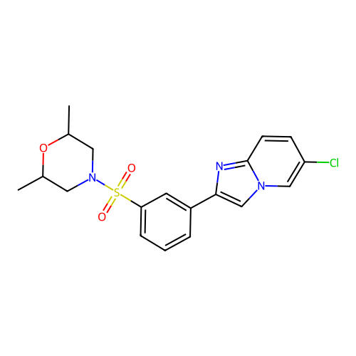 C19H20ClN3O3S structure