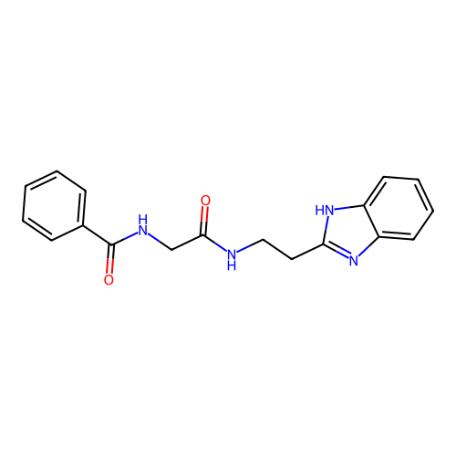 Benzamide, N-[2-[[2-(1H-1,3-benzimidazol-2-yl)ethyl]amino]-2-oxoethyl]- structure