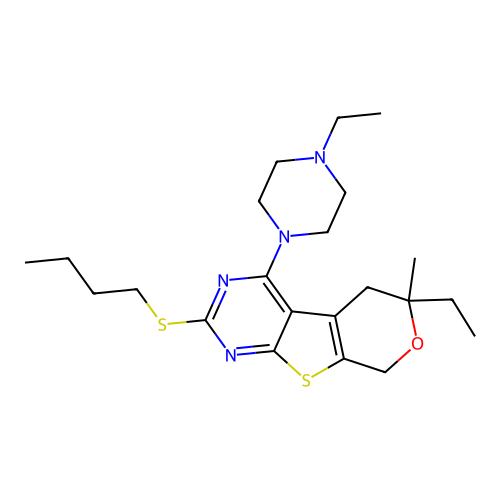 C22H34N4OS2 structure