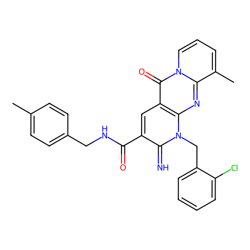 C28H24ClN5O2 structure