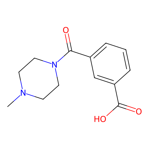 3-(4-methylpiperazine-1-carbonyl)benzoic Acid structure