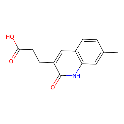 3-(7-Methyl-2-oxo-1,2-dihydroquinolin-3-yl)propanoic acid structure