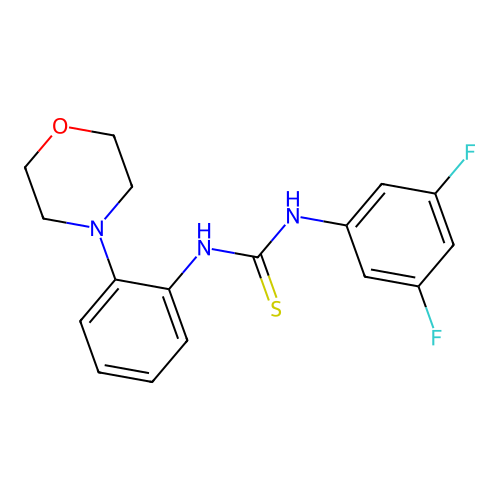 1-(3,5-Difluorophenyl)-3-(2-morpholin-4-ylphenyl)thiourea structure