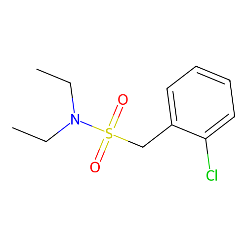 1-(2-chlorophenyl)-N,N-diethylmethanesulfonamide structure