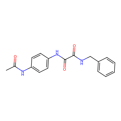 N'-(4-acetamidophenyl)-N-benzyloxamide structure