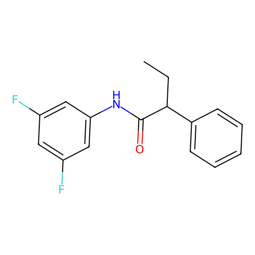 N-(3,5-difluorophenyl)-2-phenylbutanamide structure