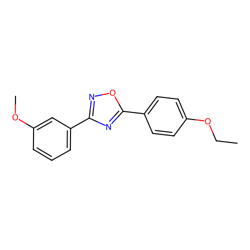 5-(4-Ethoxyphenyl)-3-(3-methoxyphenyl)-1,2,4-oxadiazole structure