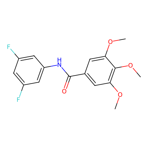 N-(3,5-difluorophenyl)-3,4,5-trimethoxybenzamide structure