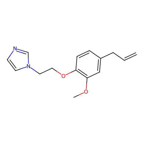 1-{2-[2-methoxy-4-(prop-2-en-1-yl)phenoxy]ethyl}-1H-imidazole structure
