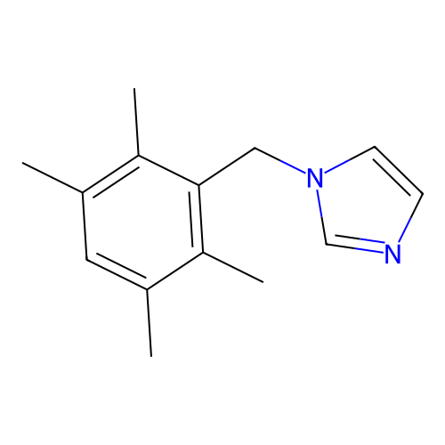 1-[(2,3,5,6-Tetramethylphenyl)methyl]imidazole structure