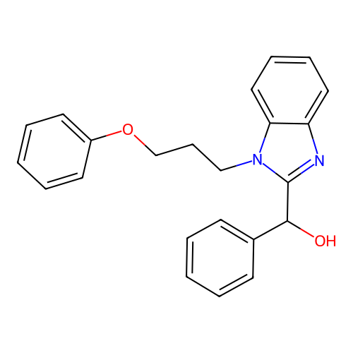 [1-(3-Phenoxypropyl)benzimidazol-2-yl]-phenylmethanol structure
