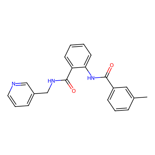 2-[(3-methylbenzoyl)amino]-N-(pyridin-3-ylmethyl)benzamide structure