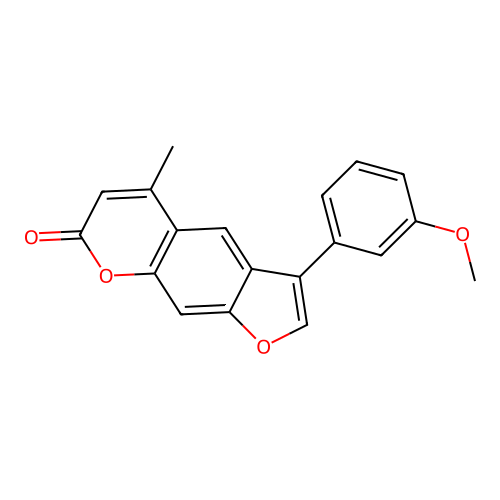 3-(3-Methoxyphenyl)-5-methylfuro[3,2-g]chromen-7-one structure