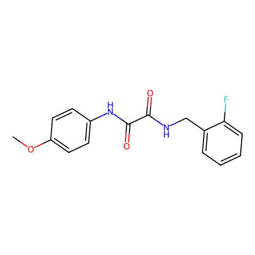 N1-(2-fluorobenzyl)-N2-(4-methoxyphenyl)oxalamide structure