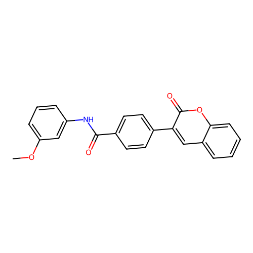 N-(3-methoxyphenyl)-4-(2-oxo-2H-chromen-3-yl)benzamide structure