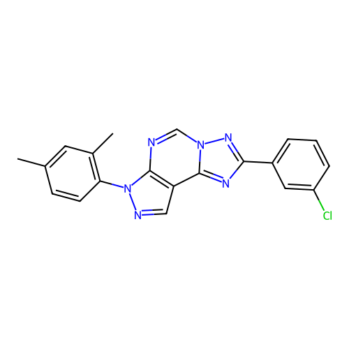 C20H15ClN6 structure
