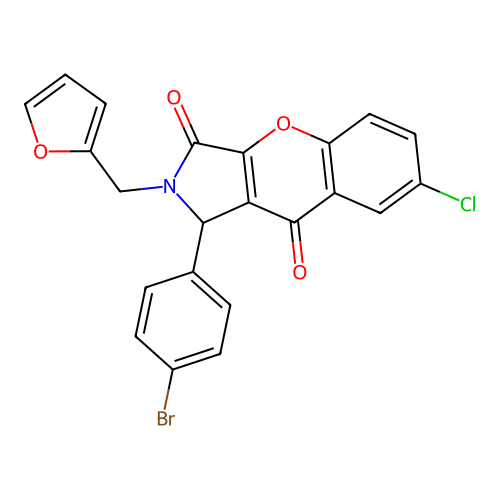 C22H13BrClNO4 structure